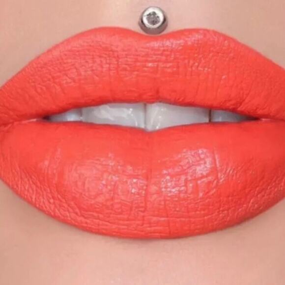JEFFREE STAR COSMETICS NIB VELVET TRAP Lipstick PRICK Bright Coral Orange - Picture 1 of 14